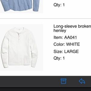 Jcrew white Henley